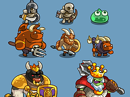 游戏角色设计 二次元Q版立绘 二次元Q版