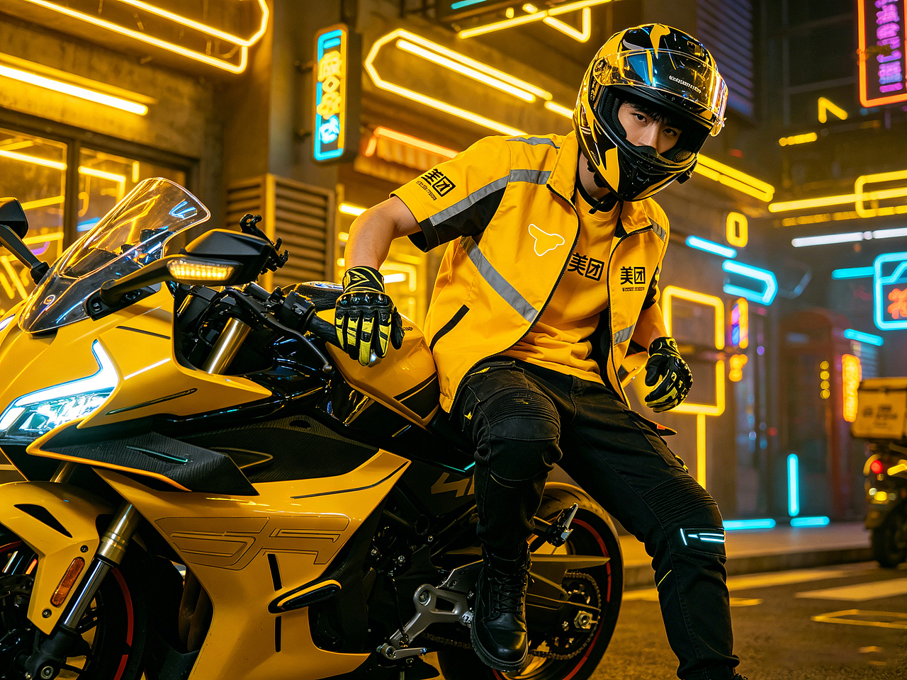 酷酷机车风头盔，整条街最靓的仔！（图ZNDA1NTgxNDIw） - AI作品 - 站酷设计师FightDreams原创素材 - 站酷ZCOOL