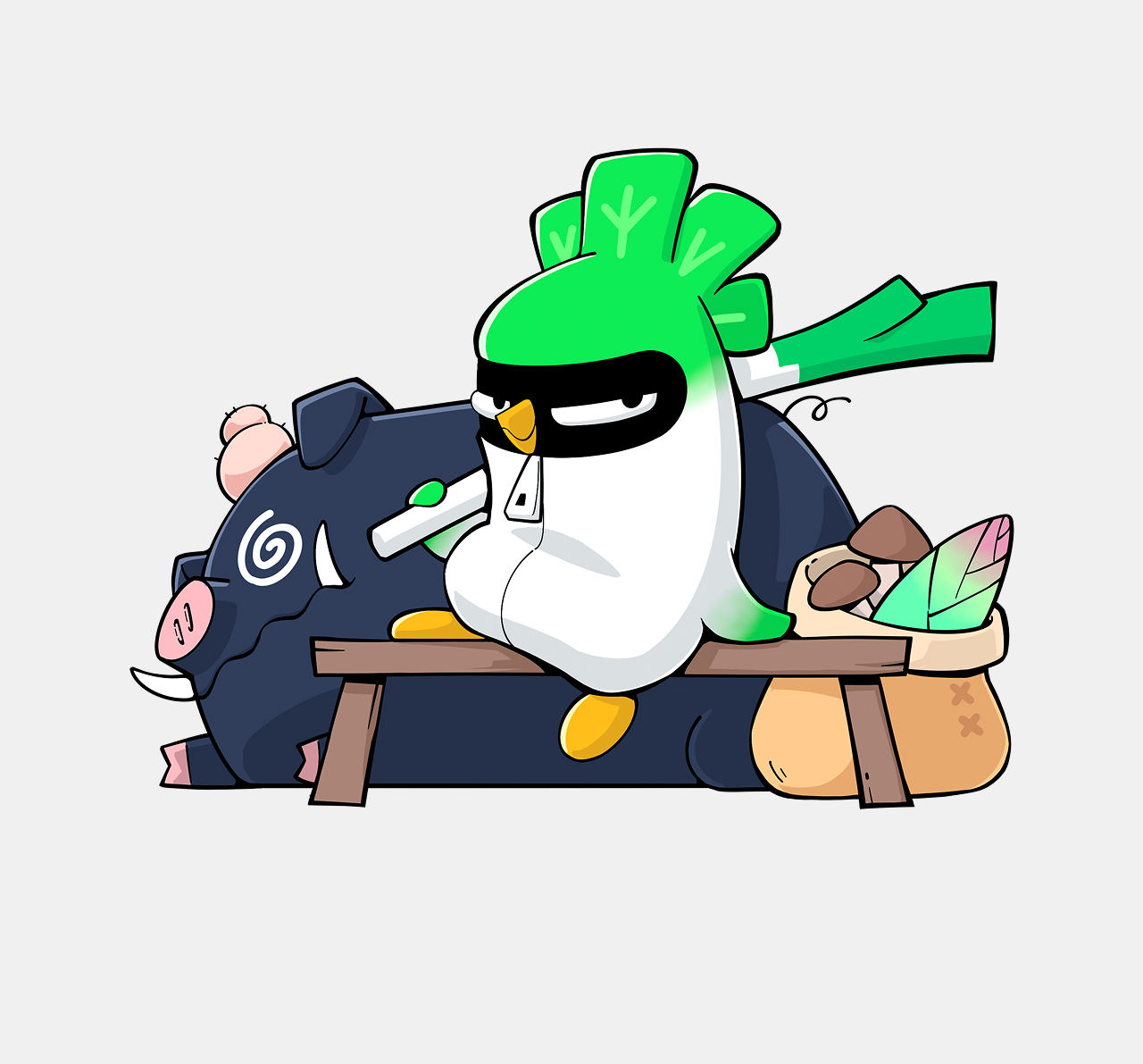 疯传 1300+次！这套葱鸡 IP 设计我藏了半年的野路子全公开，学会直接接单（图ZMTU1NDA5ODg=） - 教程 - 站酷设计师菜心轻量文原创素材 - 站酷ZCOOL