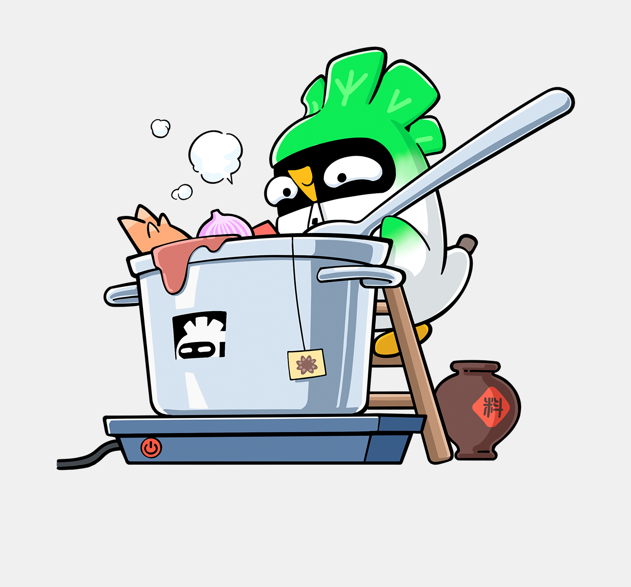 疯传 1300+次！这套葱鸡 IP 设计我藏了半年的野路子全公开，学会直接接单（图ZMTU1NDA5OTI=） - 教程 - 站酷设计师菜心轻量文原创素材 - 站酷ZCOOL