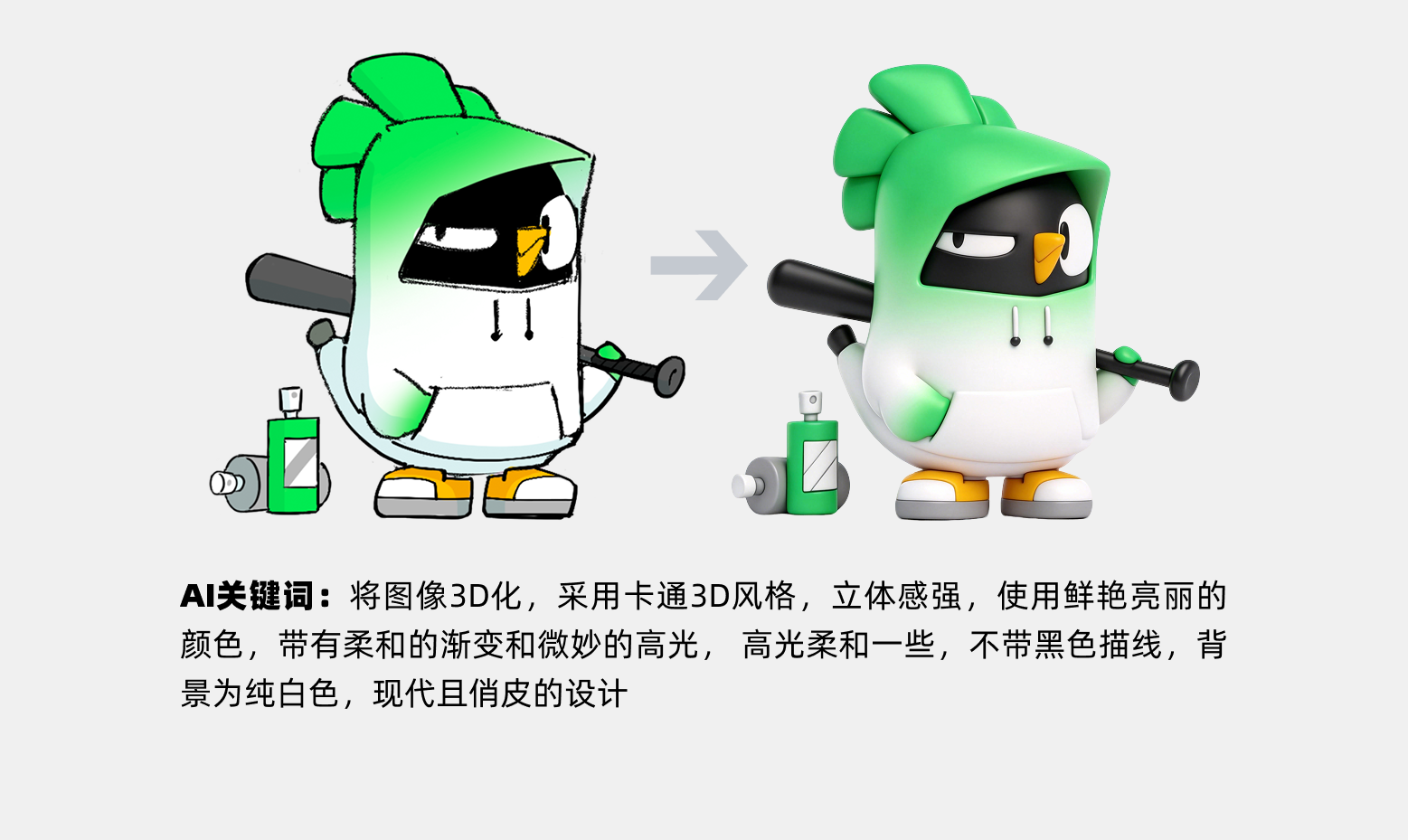 疯传 1300+次！这套葱鸡 IP 设计我藏了半年的野路子全公开，学会直接接单（图ZMTU1NDEwNDA=） - 教程 - 站酷设计师菜心轻量文原创素材 - 站酷ZCOOL