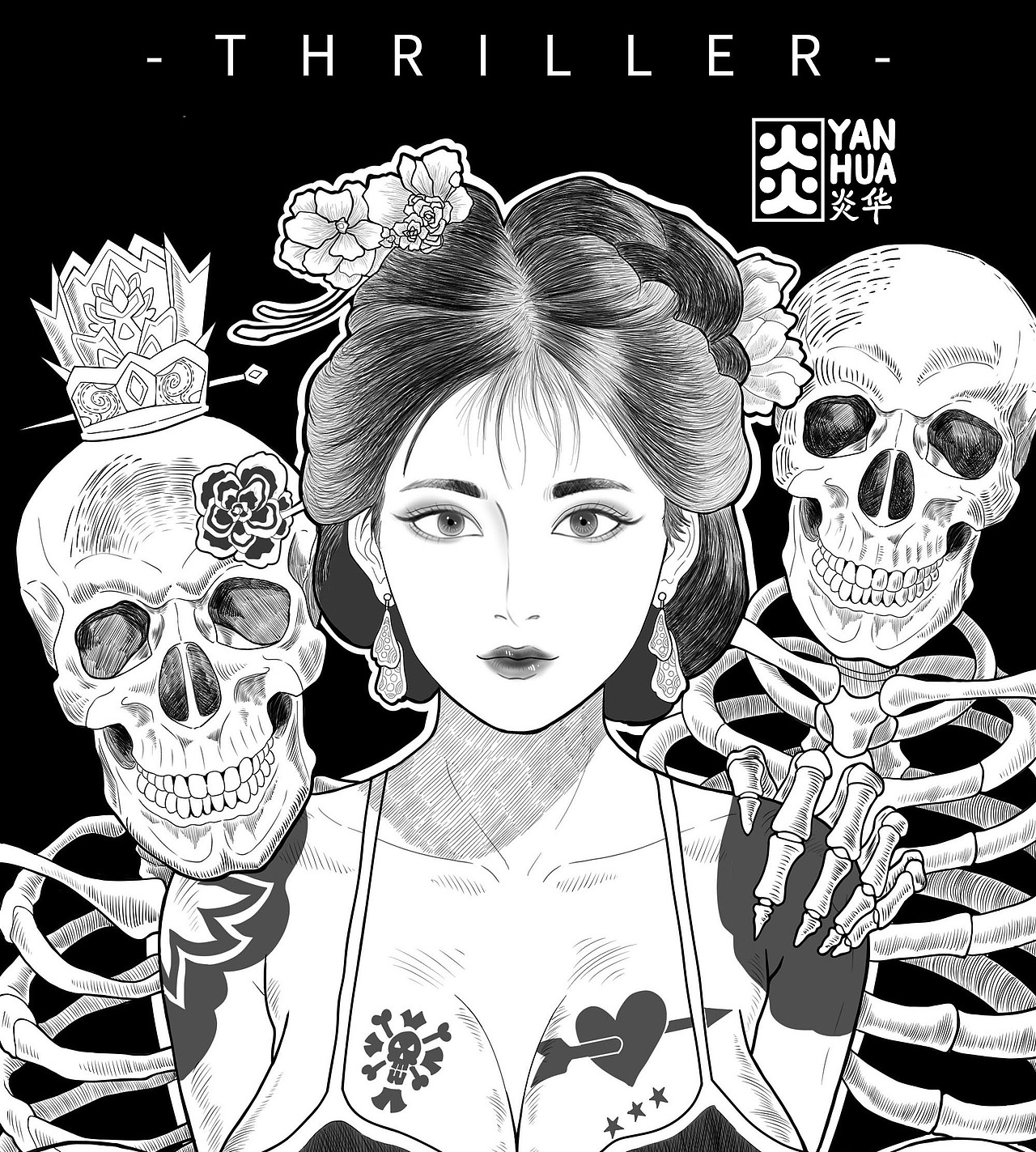 神魔主题插画（图ZNDA1NTg1Nzg0） - 艺术插画 - 站酷设计师炎华brilliant原创素材 - 站酷ZCOOL