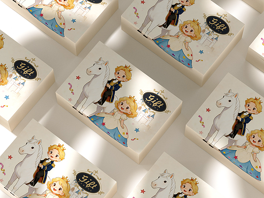 伴手礼盒、超市礼盒、公主王子唯美大气