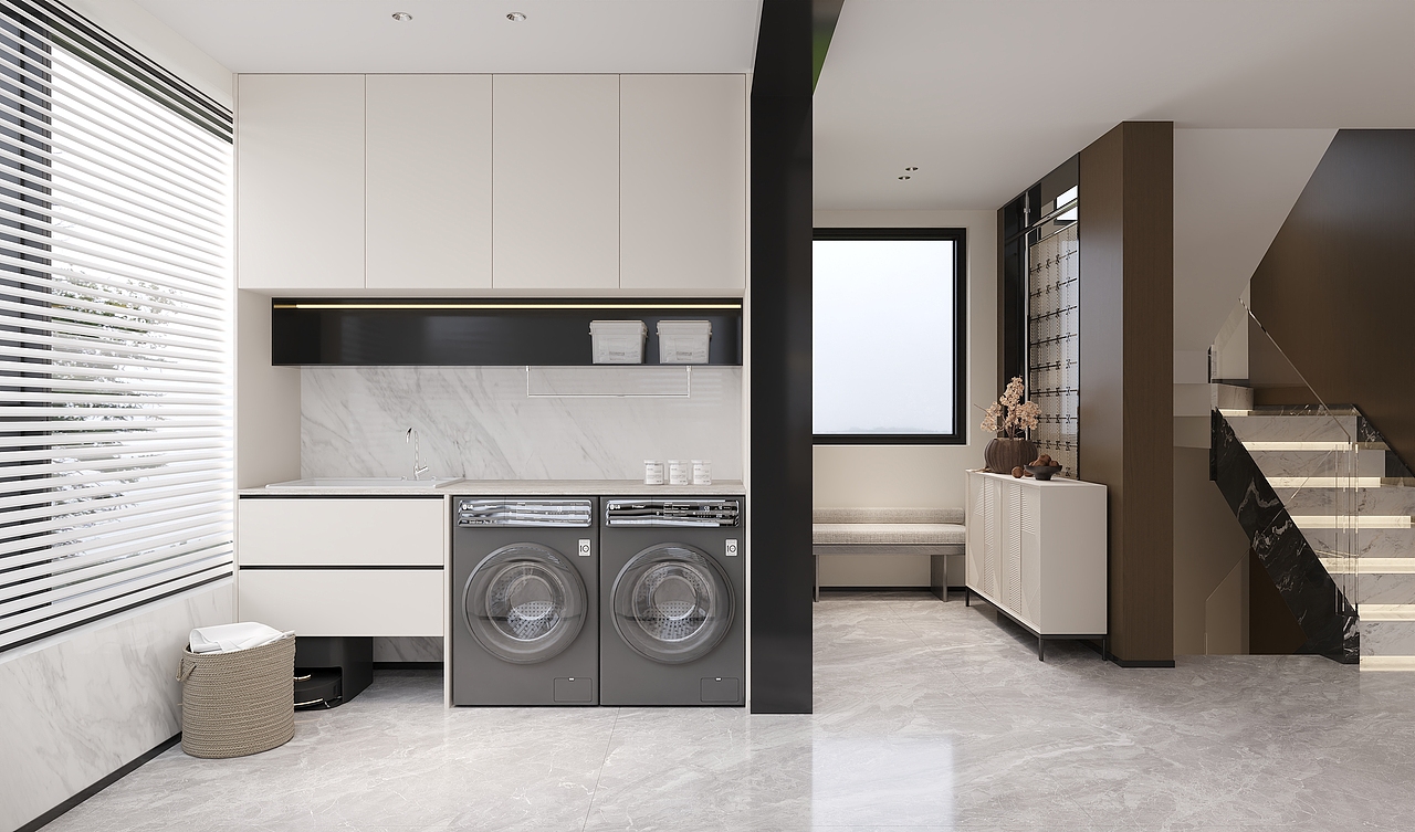 武汉 西湖山居 204㎡ 意式轻奢效果表现（图ZNDA1NjEwMDYw） - 家装设计 - 站酷设计师3A视觉表现原创素材 - 站酷ZCOOL