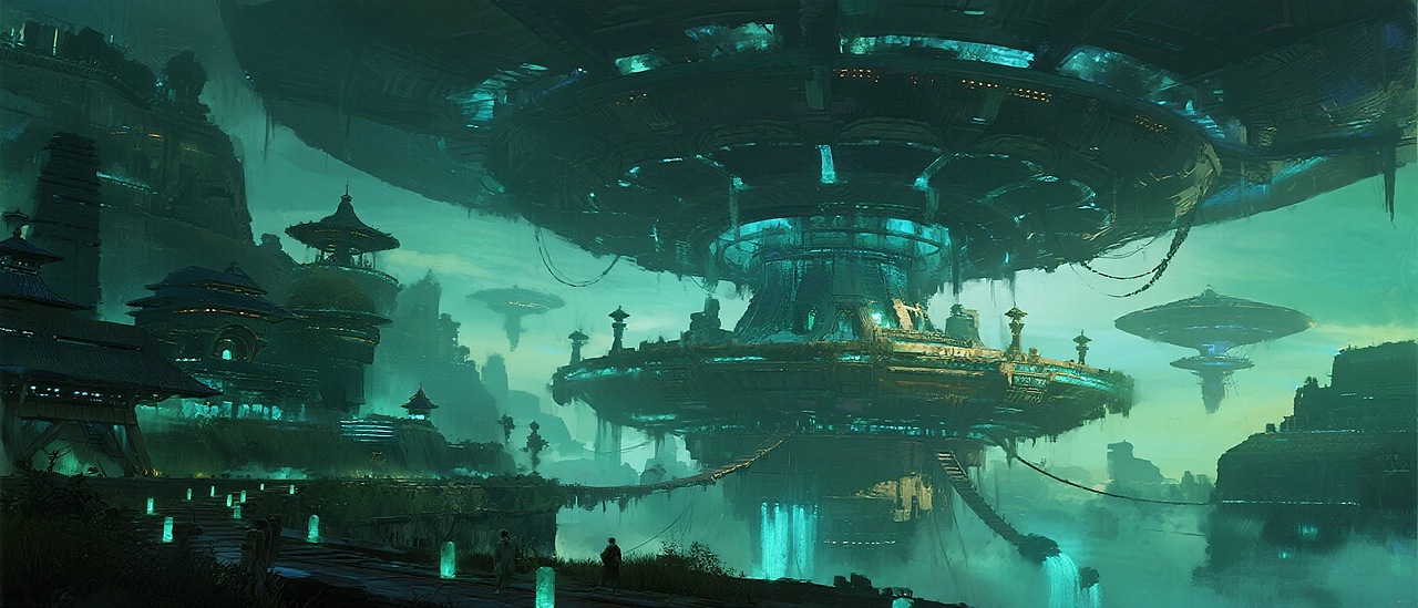 游戏场景概念设计（图ZNDA1NjEzNTE2） - AI作品 - 站酷设计师OMG欧先生原创素材 - 站酷ZCOOL