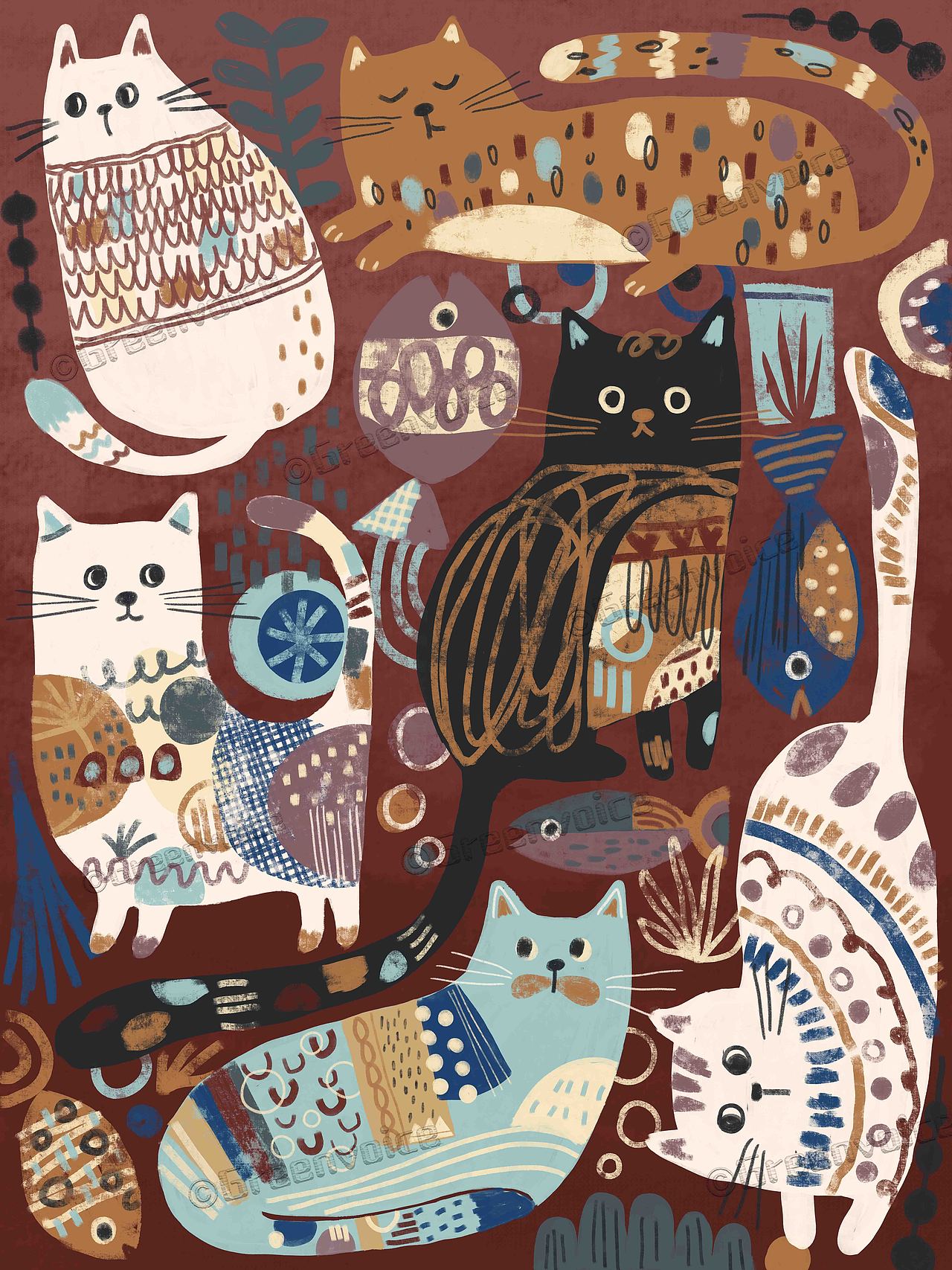 岸知，水不知（图ZNDA1NjEzNTY4） - 商业插画 - 站酷设计师绿瓷叮叮原创素材 - 站酷ZCOOL