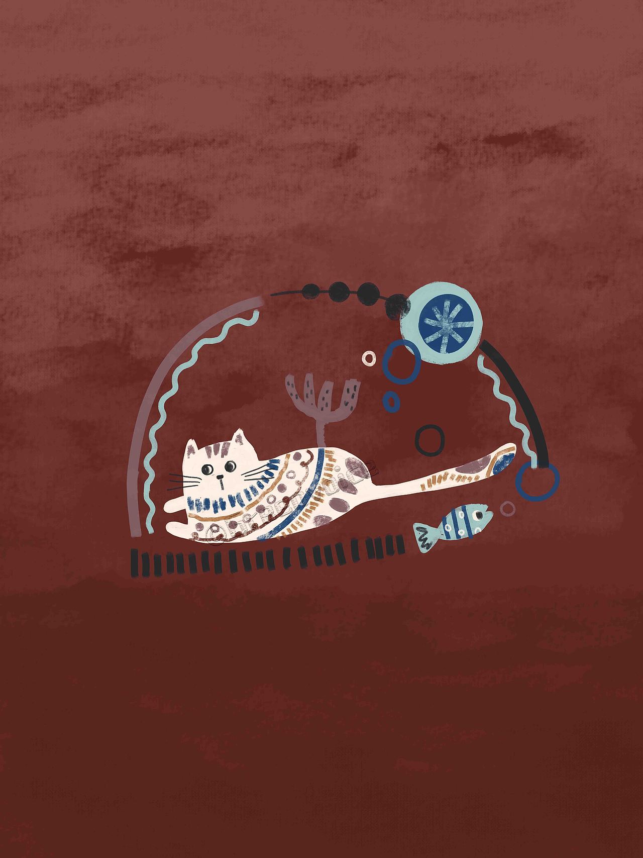 岸知，水不知（图ZNDA1NjEzNTk2） - 商业插画 - 站酷设计师绿瓷叮叮原创素材 - 站酷ZCOOL