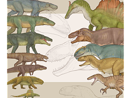 动物插画-物种科普绘本合集（四）古生物篇