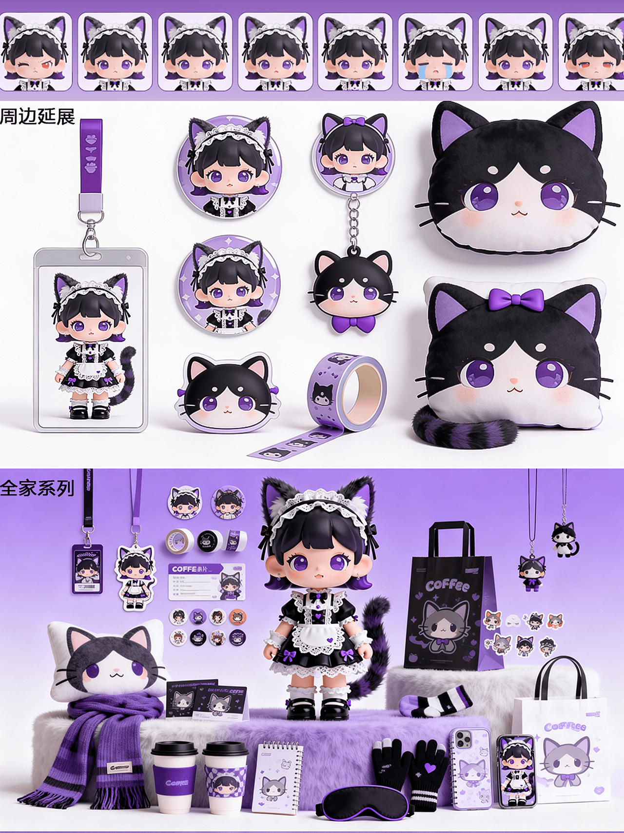 AIGC | Cat Girl IP创作（图ZNDA1NjMwNjA0） - AI作品 - 站酷设计师MUNABU学原创素材 - 站酷ZCOOL