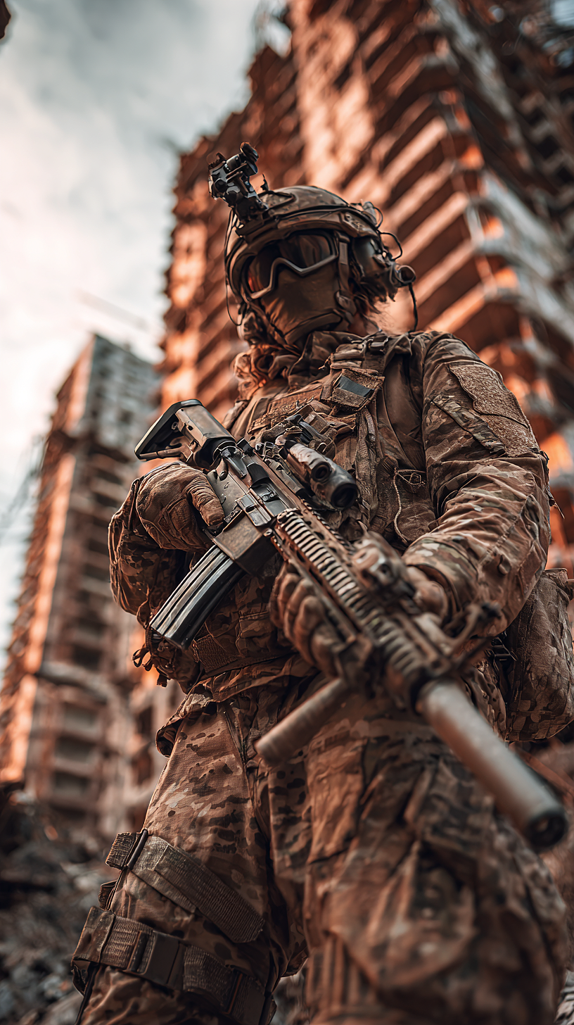 一组人物原型设计之红色警戒美国大兵（图ZNDA1NjMyNjgw） - AI作品 - 站酷设计师斗神俊俊原创素材 - 站酷ZCOOL