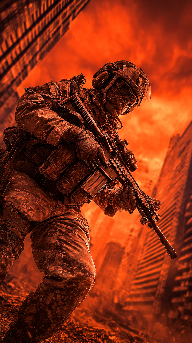 一组人物原型设计之红色警戒美国大兵（图ZNDA1NjMyNjk2） - AI作品 - 站酷设计师斗神俊俊原创素材 - 站酷ZCOOL