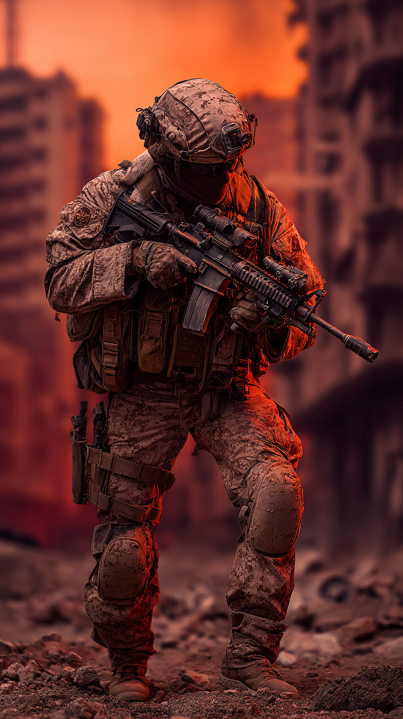 一组人物原型设计之红色警戒美国大兵（图ZNDA1NjMyNjky） - AI作品 - 站酷设计师斗神俊俊原创素材 - 站酷ZCOOL