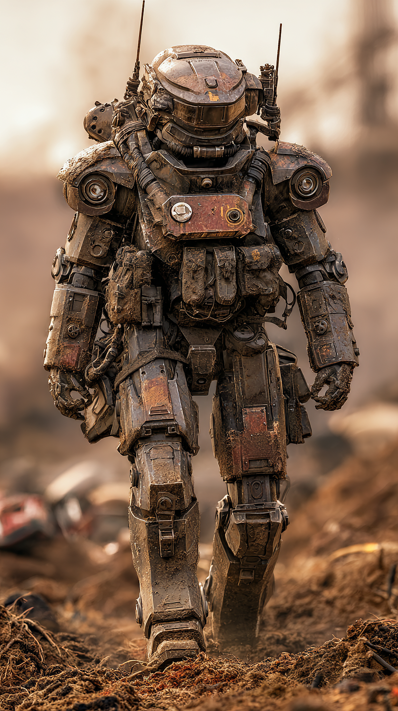 一组人物原型设计之红色警戒重装士兵（图ZNDA1NjMyNzg0） - AI作品 - 站酷设计师斗神俊俊原创素材 - 站酷ZCOOL