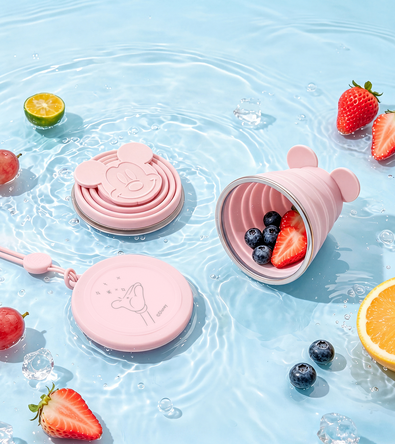 米奇露营折叠杯-【创意拍摄】(图ZNDA1NjMzODE2) - 产品摄影 - 站酷设计师甯宇原创素材 - 站酷ZCOOL