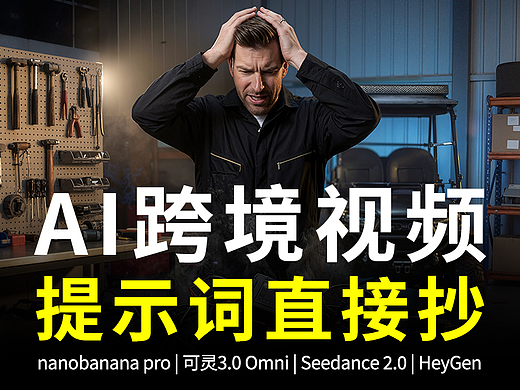 工业充电器亚马逊主图视频（附提示词）