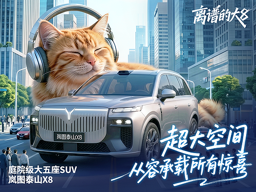 岚图泰山X8丨超大空间，从容承载所有惊喜