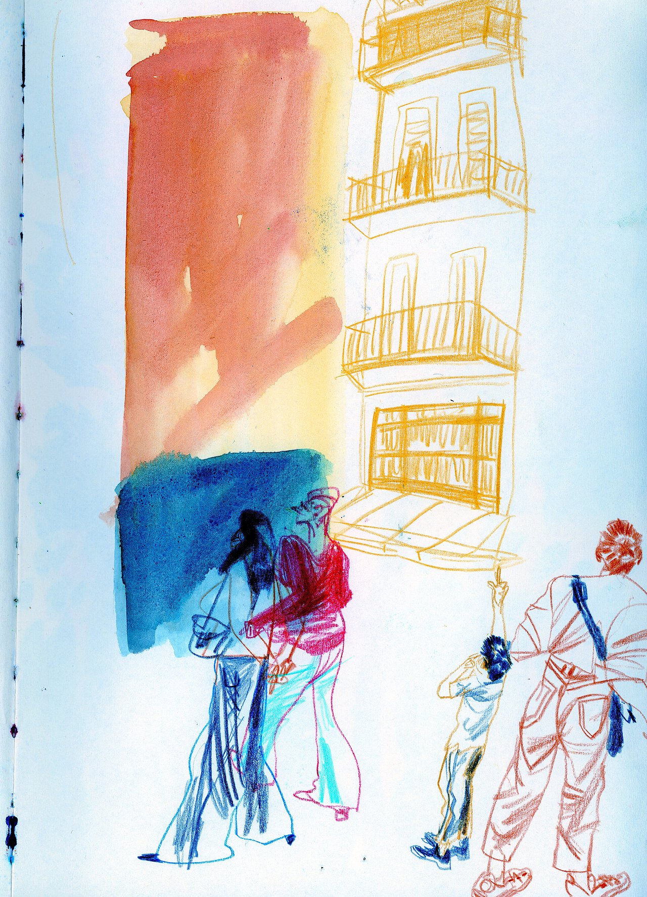 逛一逛二手集市 - 我生活的城市,塞维利亚（图ZNDA1NjUyOTUy） - 商业插画 - 站酷设计师驼驼涂涂原创素材 - 站酷ZCOOL