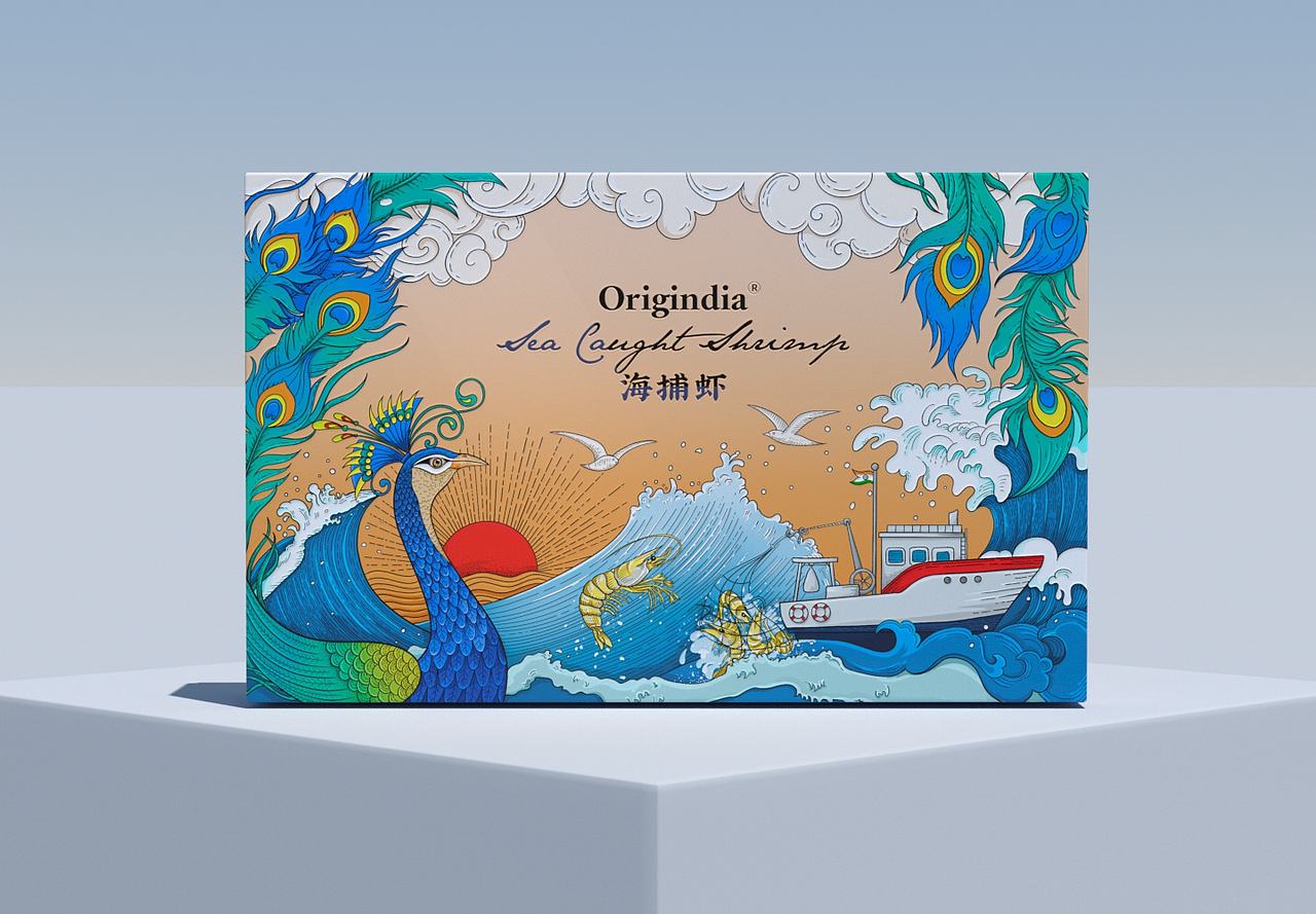 Origindia丨海鲜包装设计&手绘包装（图ZNDA1NjU3MzA0） - 包装 - 站酷设计师妙鹊虎哥原创素材 - 站酷ZCOOL