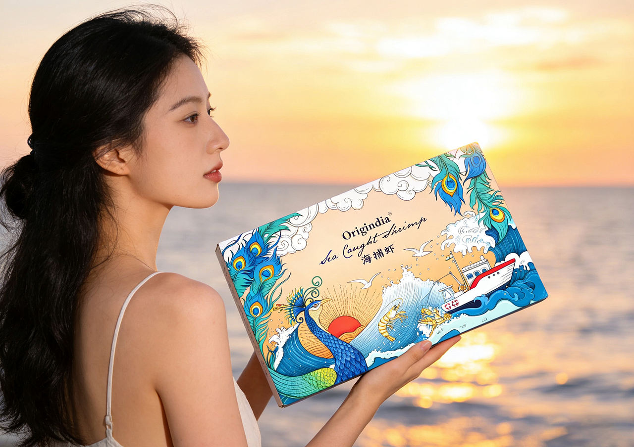 Origindia丨海鲜包装设计&手绘包装（图ZNDA1NjU3MzAw） - 包装 - 站酷设计师妙鹊虎哥原创素材 - 站酷ZCOOL