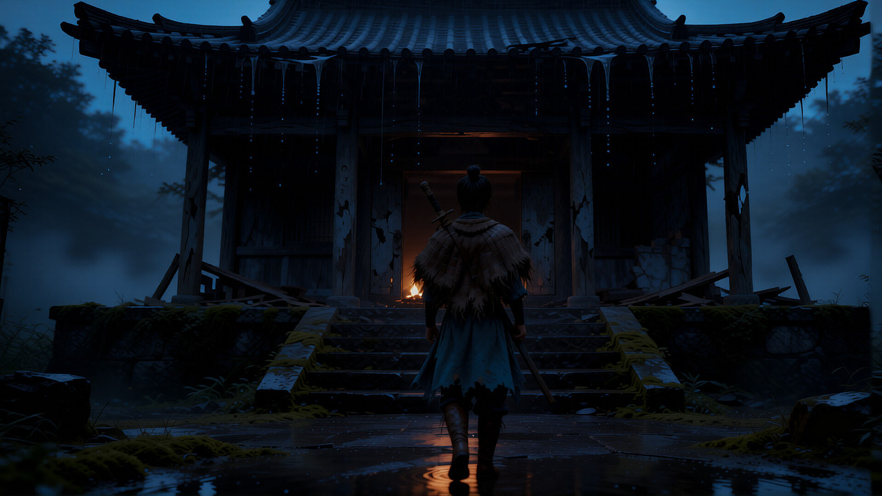 《庙门避雨》人设/场景/分镜（图ZNDA1NjYyNTQw） - 设定/分镜 - 站酷设计师野秋笙原创素材 - 站酷ZCOOL