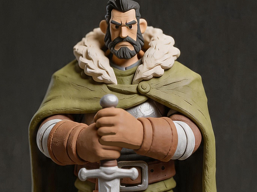 泥塑手办骑士队长