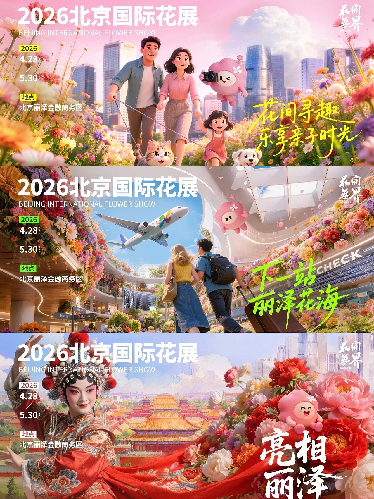 官宣！花团团x北京国际花展大使杨紫女士（图ZNDA1NjY4NzUy） - IP形象 - 站酷设计师乐行者Design原创素材 - 站酷ZCOOL