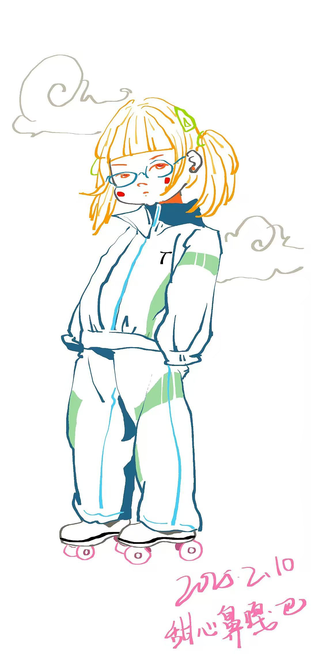 俏皮少女（图ZNDA1NjY5MTA0） - 创作习作 - 站酷设计师甜心鼻嘎巴原创素材 - 站酷ZCOOL