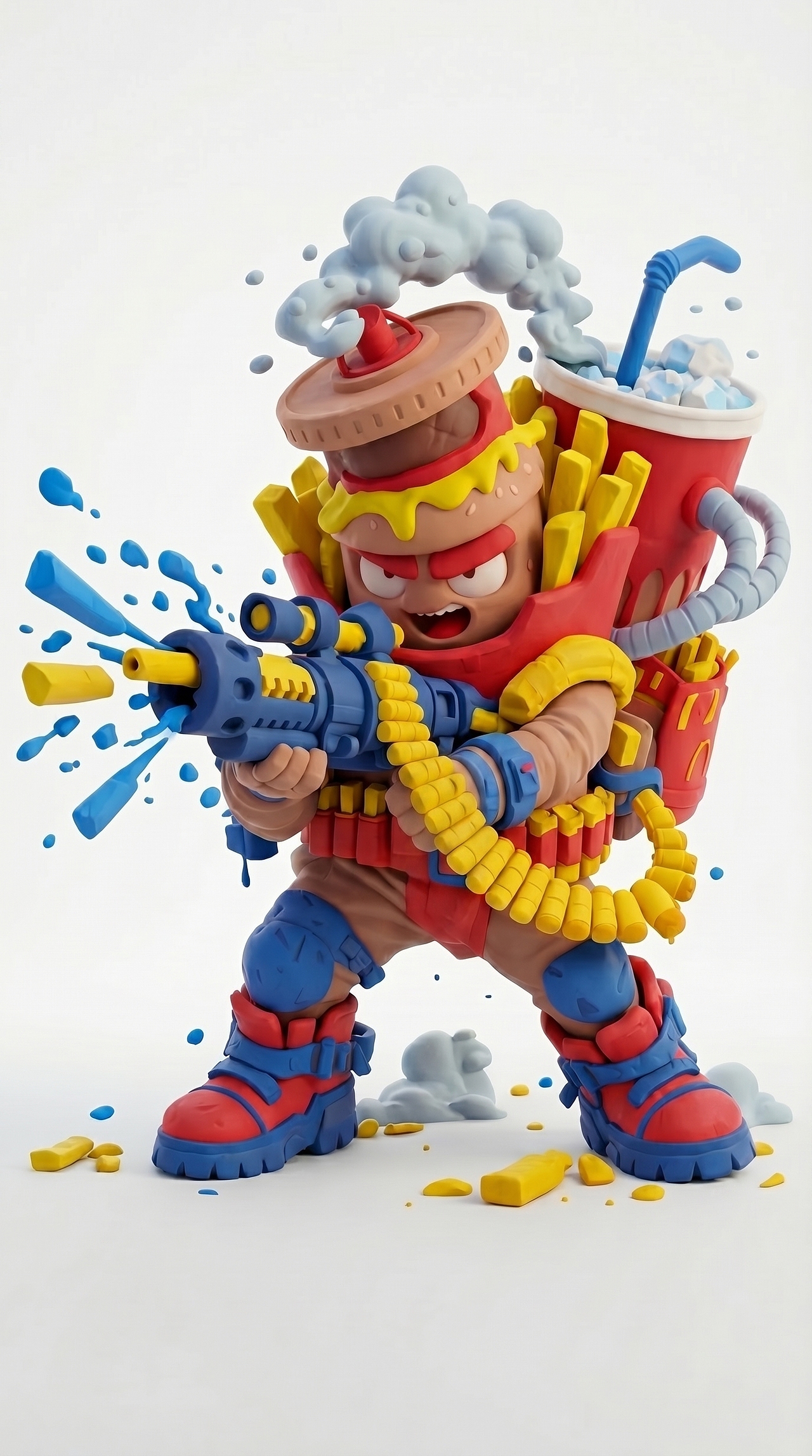 薯条突击兵（图ZNDA1NjcyMjUy） - IP形象 - 站酷设计师肌肉霸霸_ZZ原创素材 - 站酷ZCOOL