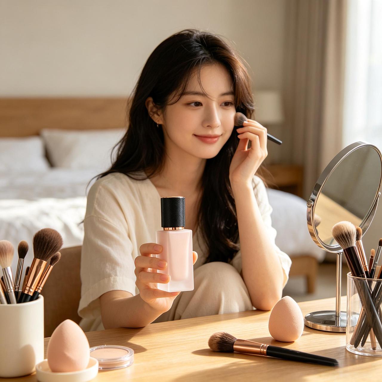 化妆品+粉扑（图ZNDA1NjgwOTQ4） - AI作品 - 站酷设计师陈广斌原创素材 - 站酷ZCOOL