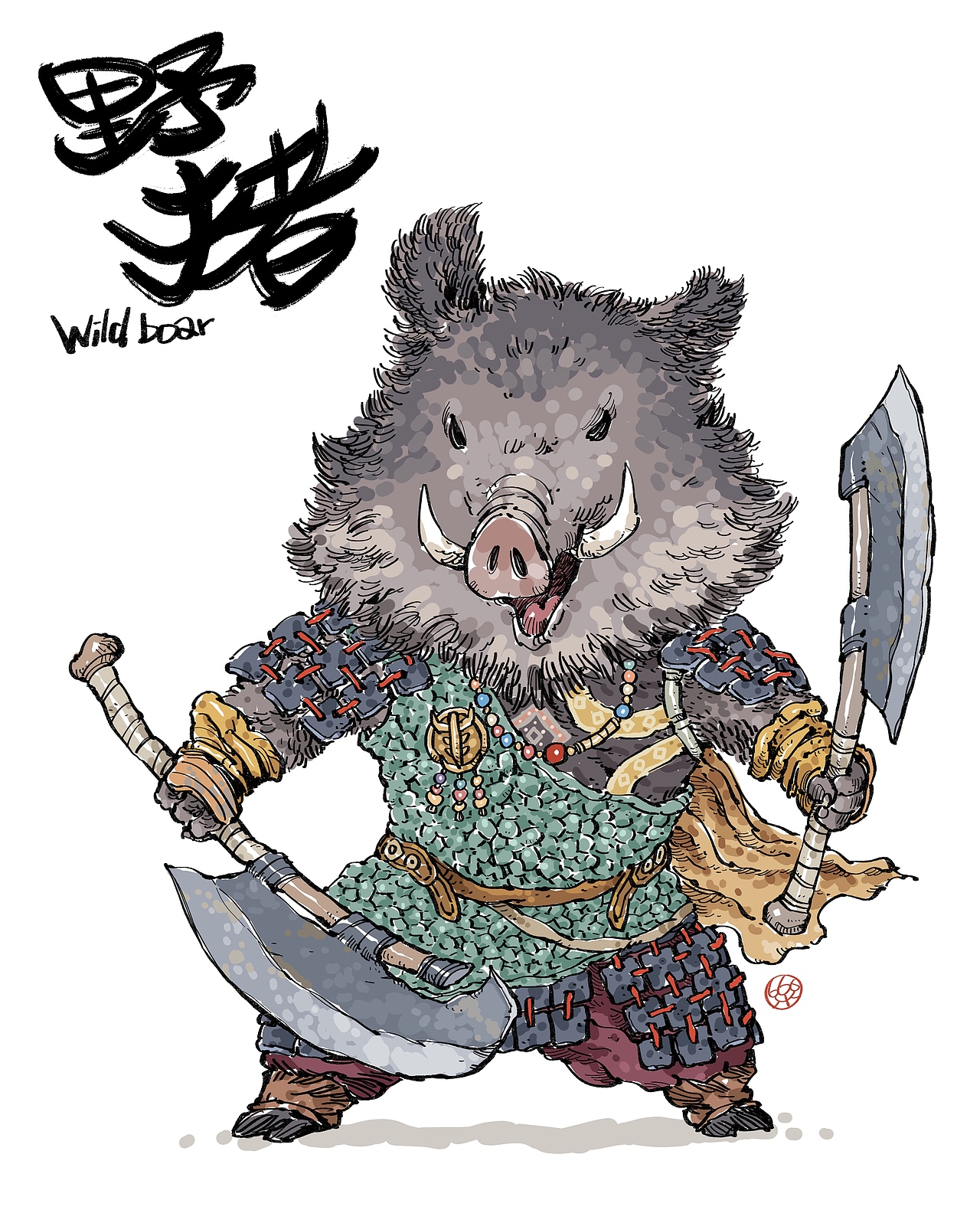 百兽江湖·荒野十二刀（图ZNDA1NjgxMzEy） - 概念设定 - 站酷设计师Leleevil原创素材 - 站酷ZCOOL