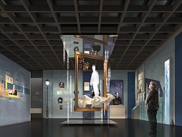 浙江文學(xué)館徐志摩云游臨展立面設(shè)計(jì)