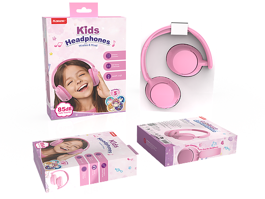 儿童耳机：包装设计、工业设计、3D、盒型设计、视频