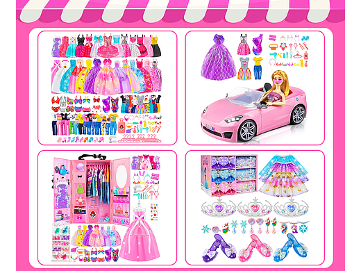 亚马逊主图合集 | 公主装扮套装/娃娃服装及配饰套装