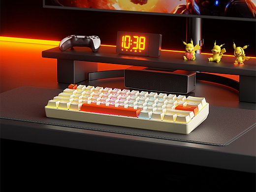 一款68键键盘 产品渲染X版式排版