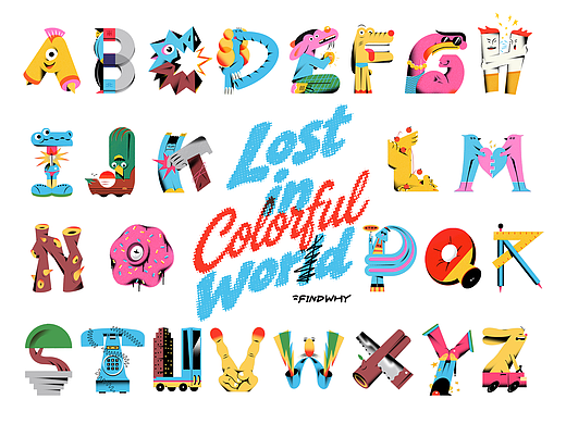 Lost In Colorful Word
