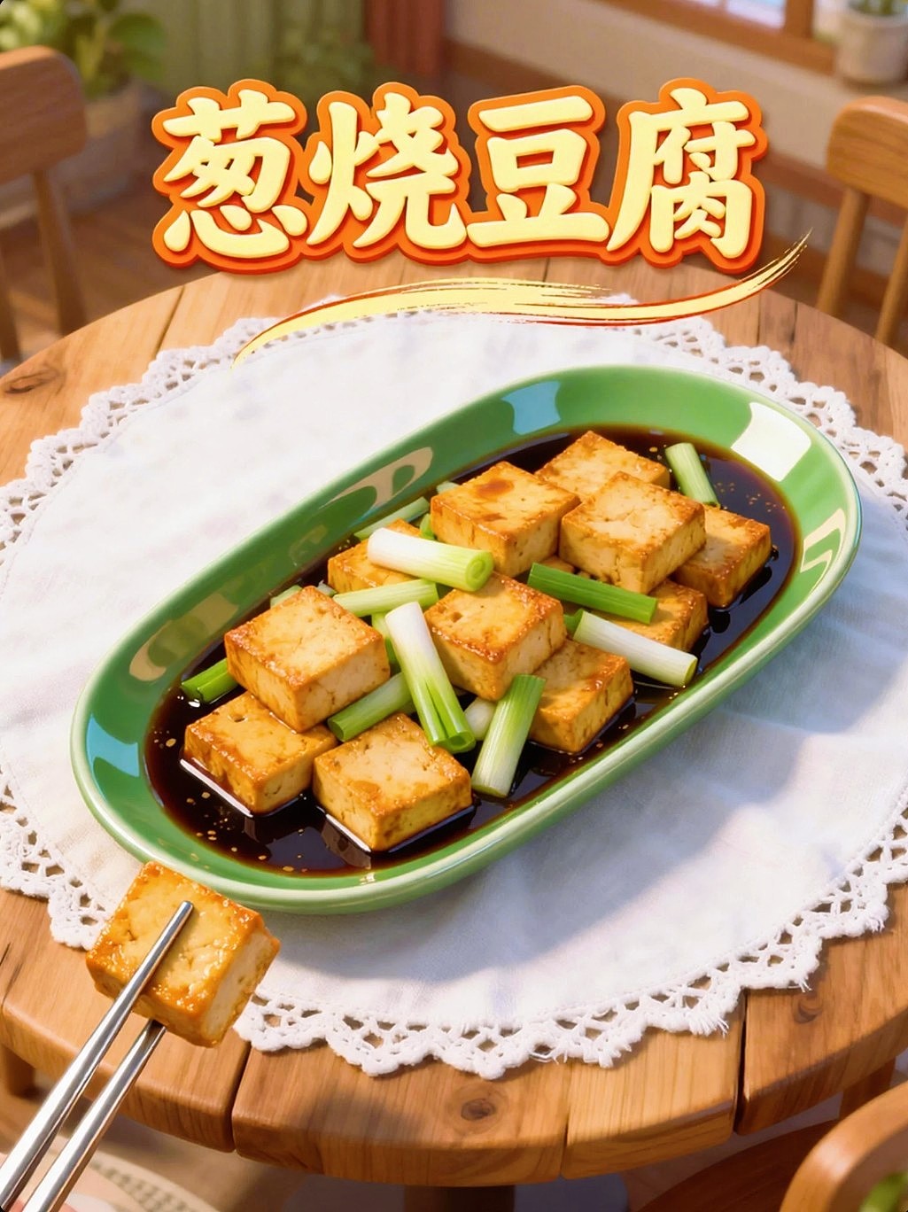 AIGC设计葱烧豆腐美食海报附带提示词既梦AI5.0模型（图ZNDA1NzA4NjY4） - 海报 - 站酷设计师风中的玫瑰耶原创素材 - 站酷ZCOOL