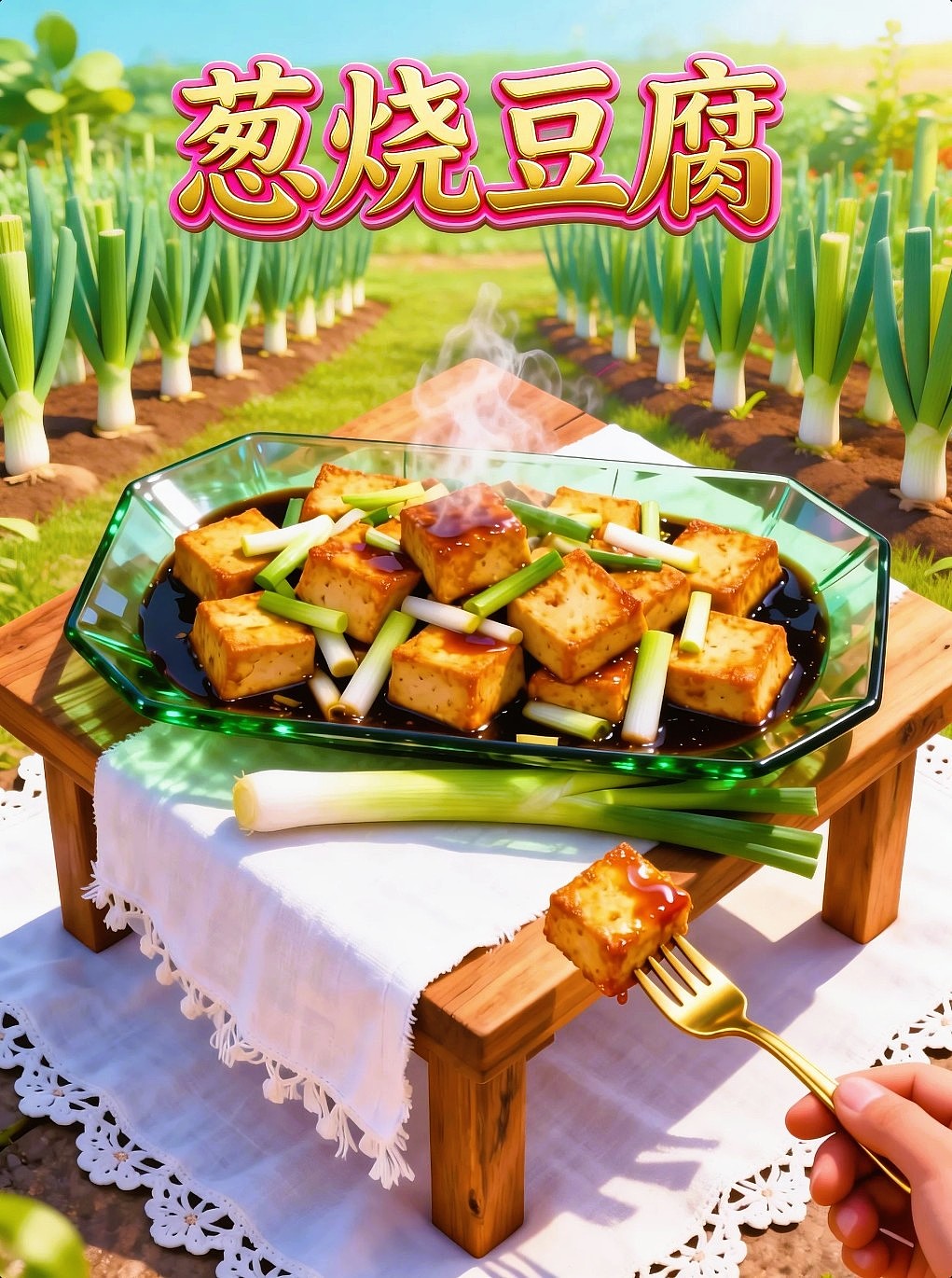 AIGC设计葱烧豆腐美食海报附带提示词既梦AI5.0模型（图ZNDA1NzA5MDY4） - 海报 - 站酷设计师风中的玫瑰耶原创素材 - 站酷ZCOOL