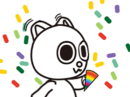 小白猫IP卡通设计