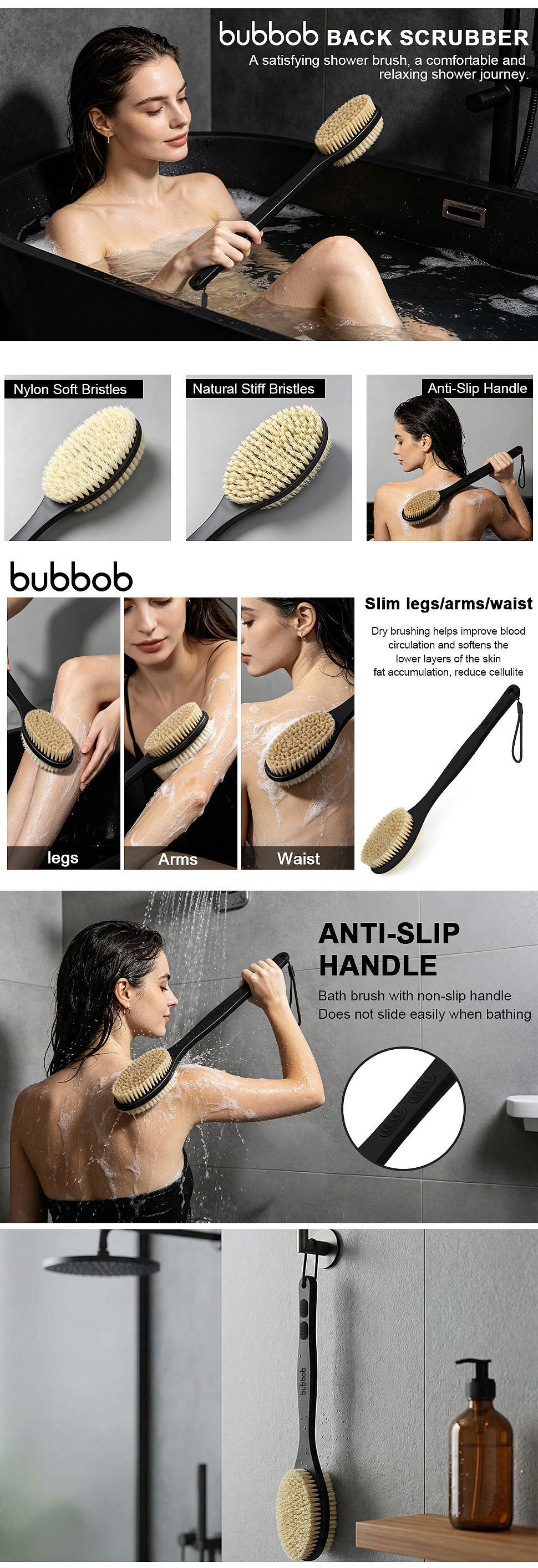 亚马逊电商作品-塑料沐浴刷A+（图ZNDA1NzExNDM2） - 其他平面 - 站酷设计师一条大肥鱼呀原创素材 - 站酷ZCOOL