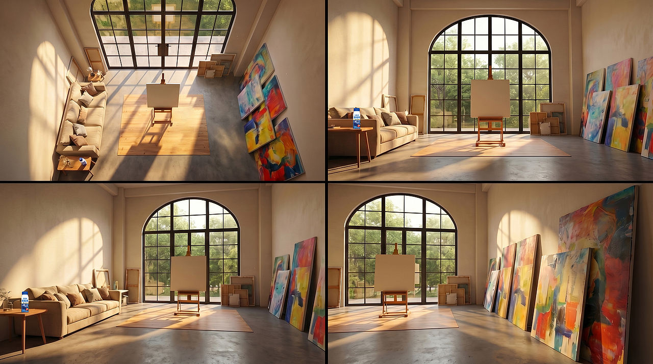 安慕希 | 如何将“一口好喝”具象为一场色彩风暴？（图ZNDA1NzEzNjky） - AI作品 - 站酷设计师晨设AI原创素材 - 站酷ZCOOL