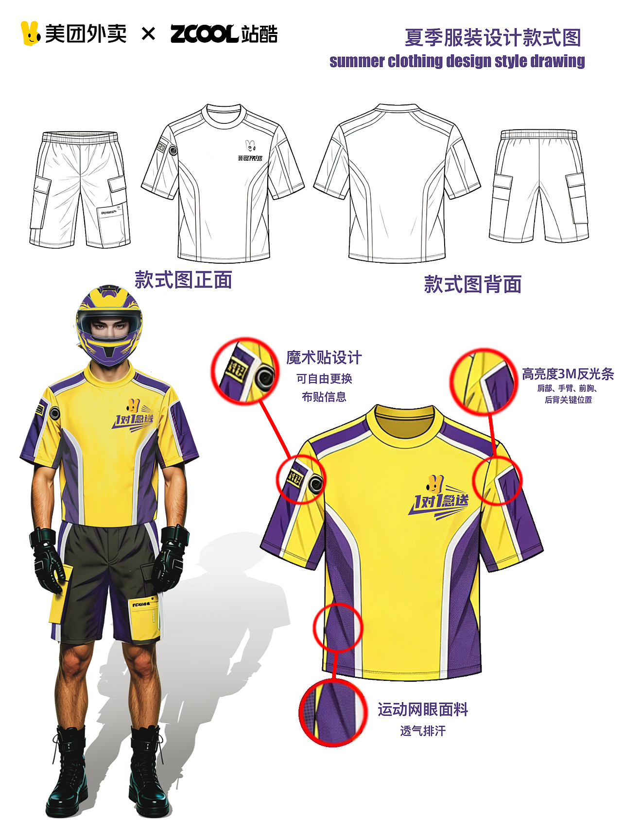 第一届美团黄衣服设计大赛（图ZNDA1NzE4MDky） - 其他服装 - 站酷设计师Z547498008原创素材 - 站酷ZCOOL