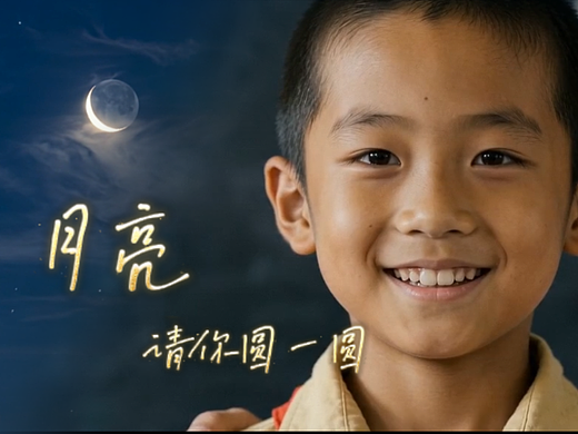 AIGC温情叙事短片《月亮,请你圆一圆》