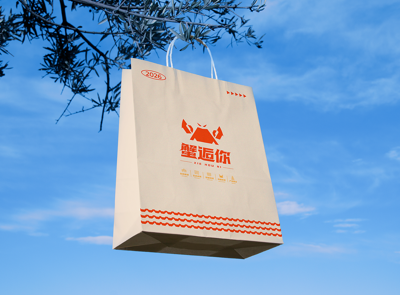 “蟹逅你”梁子湖大闸蟹品牌形象设计（图ZNDA1NzIwNTk2） - 品牌 - 站酷设计师蓝色挖掘机原创素材 - 站酷ZCOOL
