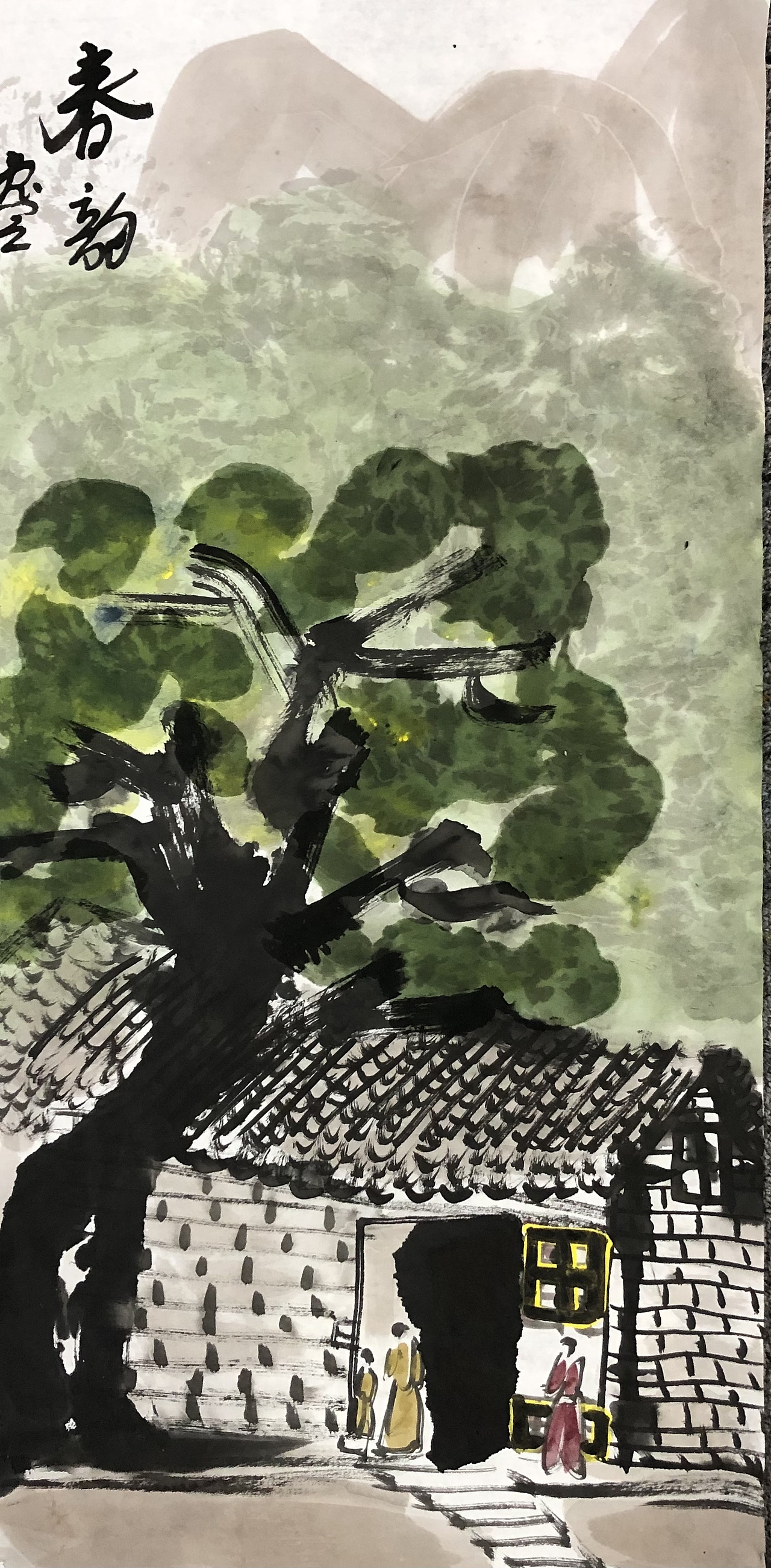 簡(jiǎn)約空靈之美：《春韻》（圖ZNDA1NzIxNDI0） - 繪畫 - 站酷設(shè)計(jì)師逸之真墨原創(chuàng)素材 - 站酷ZCOOL