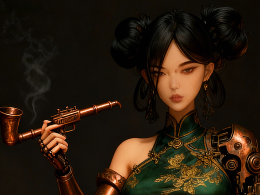 游戏角色设计-当铺老板-黎