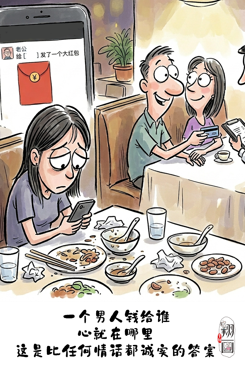 漫画看穿：男人心在哪，钱就在哪，很准（图ZNDA1NzI3MzIw） - 中/长篇漫画 - 站酷设计师huashuoshi原创素材 - 站酷ZCOOL