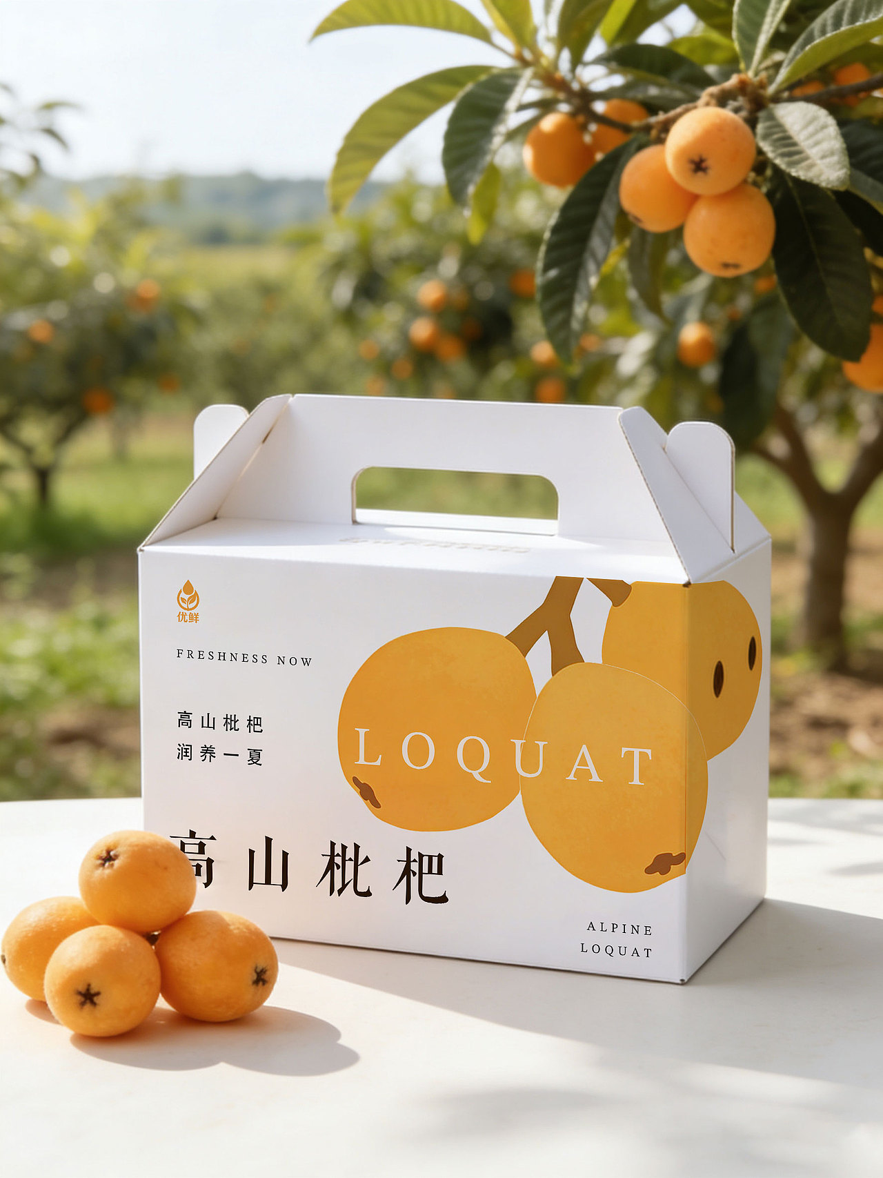 农产品—水果包装设计《枇杷》（图ZNDA1NzM1Mzk2） - 品牌 - 站酷设计师LingYoungdesign原创素材 - 站酷ZCOOL