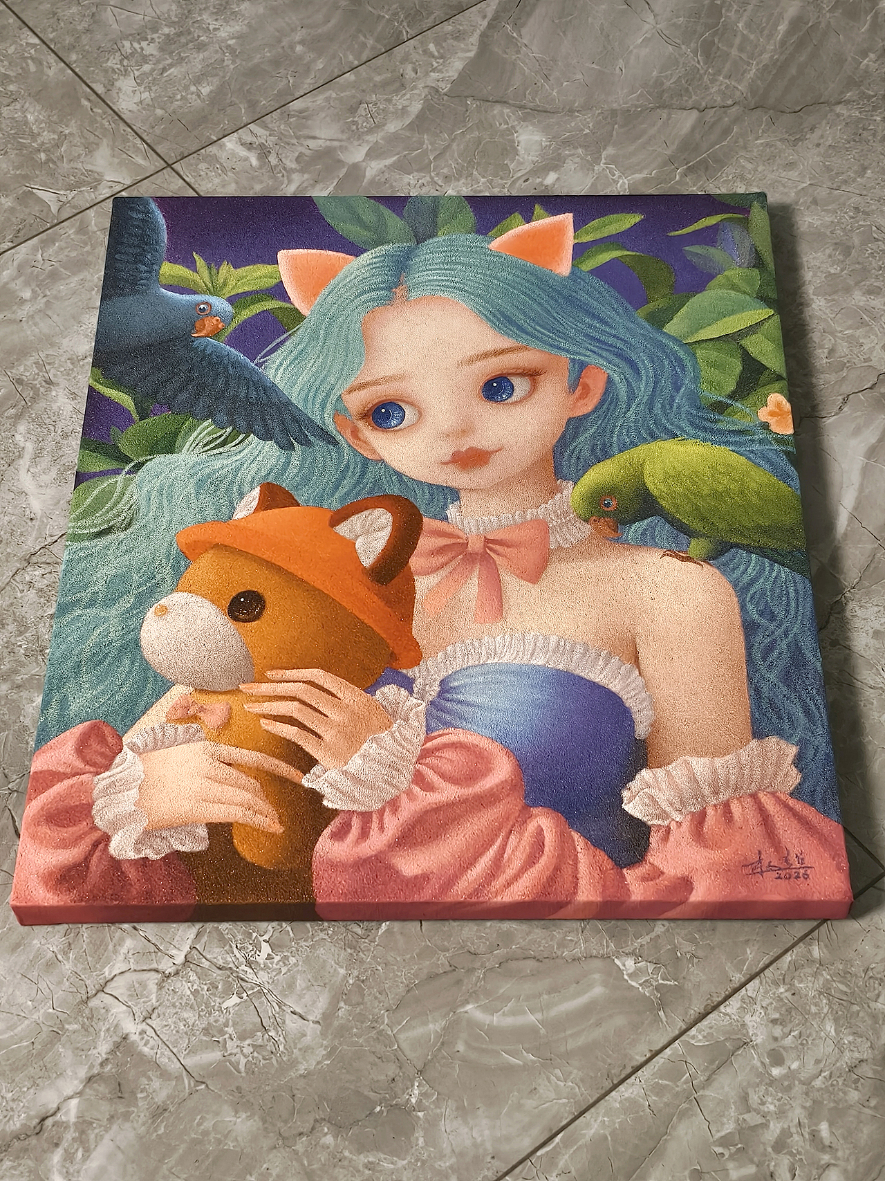 清新风格的综合材料绘画（图ZNDA1NzQ1NDM2） - 绘画 - 站酷设计师杨超油画原创素材 - 站酷ZCOOL