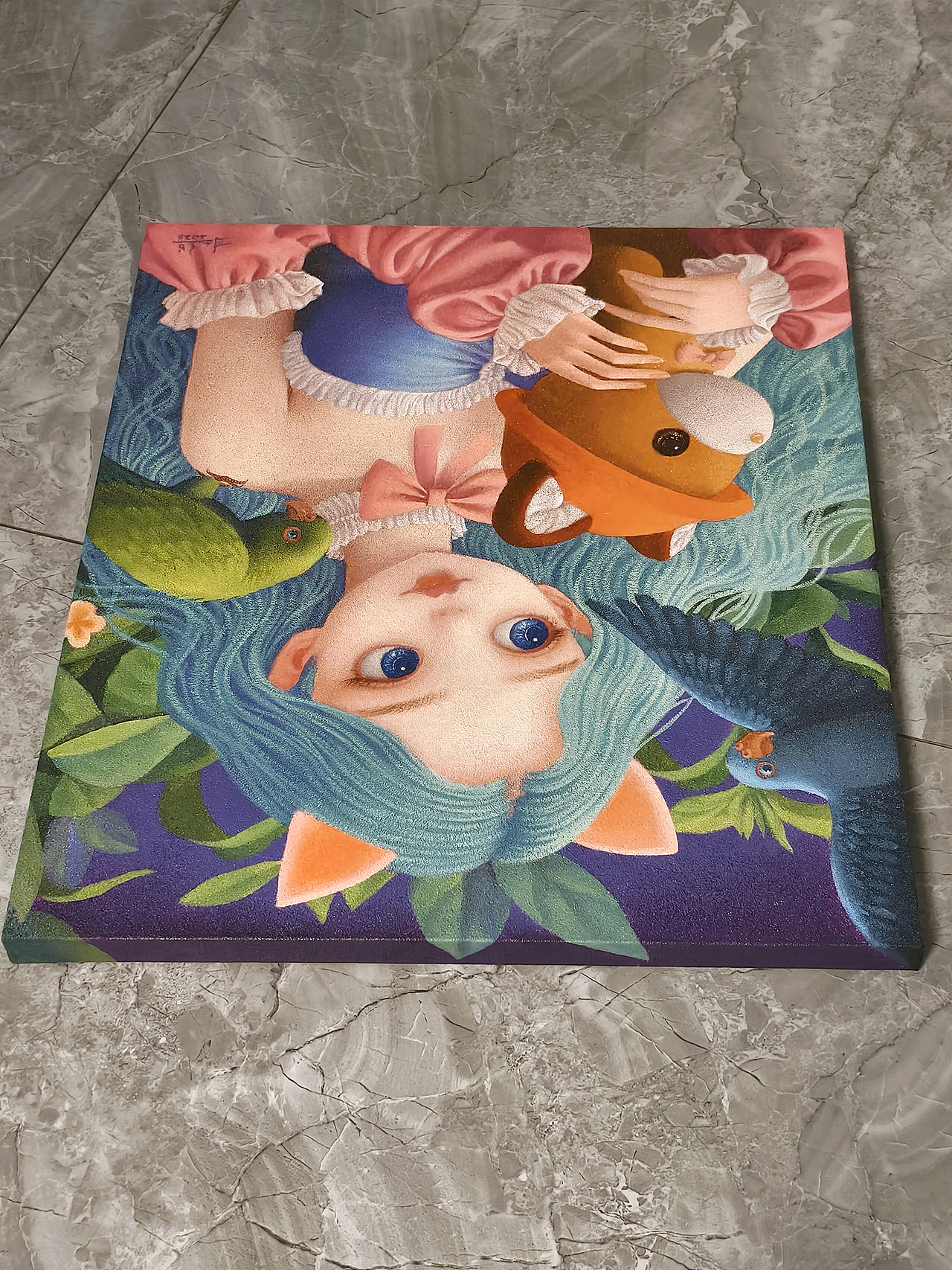 清新风格的综合材料绘画（图ZNDA1NzQ1NDQ0） - 绘画 - 站酷设计师杨超油画原创素材 - 站酷ZCOOL