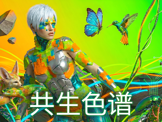 《共生色谱》（个人主页-ZNzM0ODIxNzI=） - AI作品 - 站酷设计师木火映星原创素材 - 站酷ZCOOL